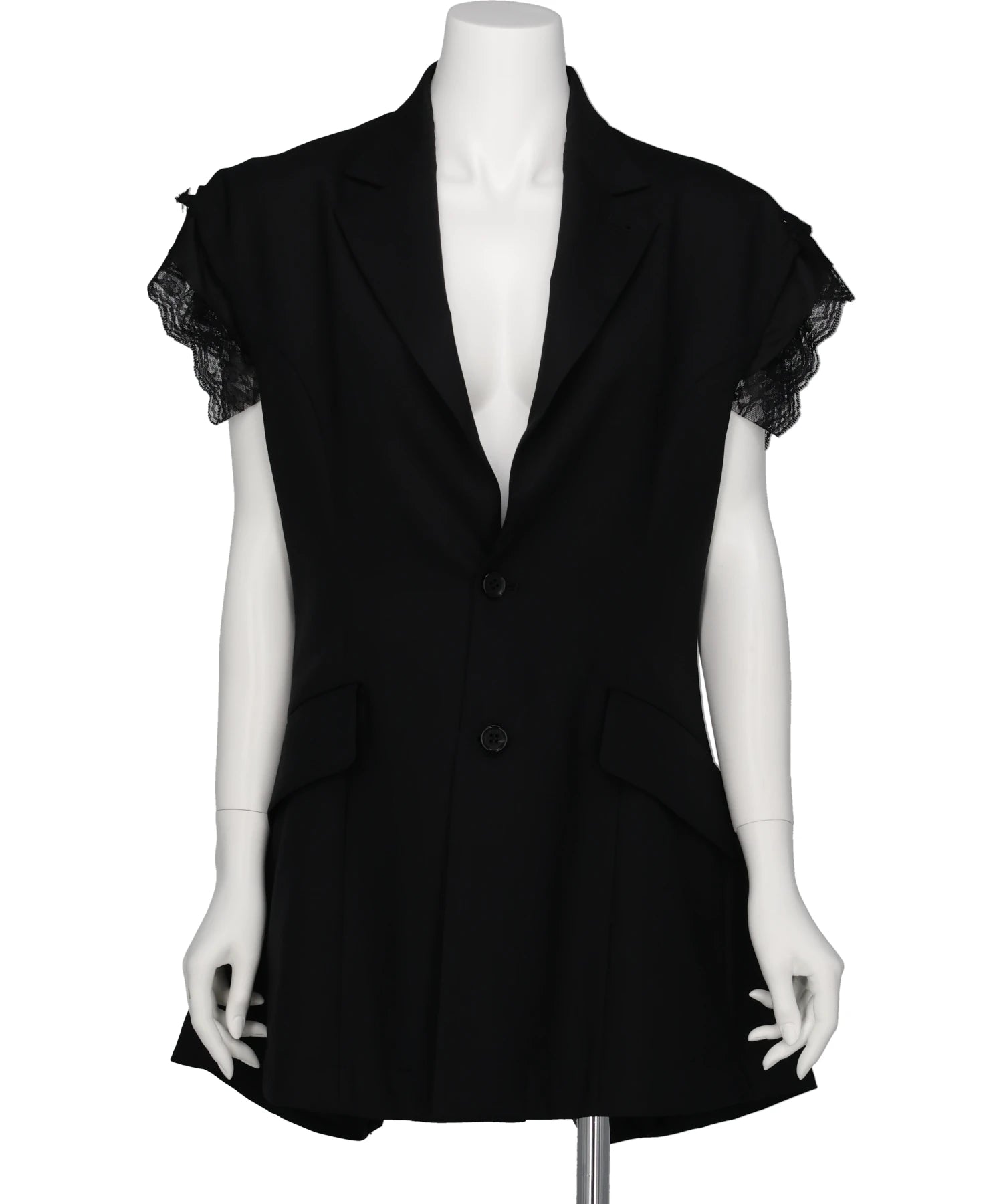 Chika Kisada チカキサダ 黒 テーラードジャケット　リネン Chika Kisada(チカキサダ) 2026AW SLEEVELESS TAILORED JACKET CJ