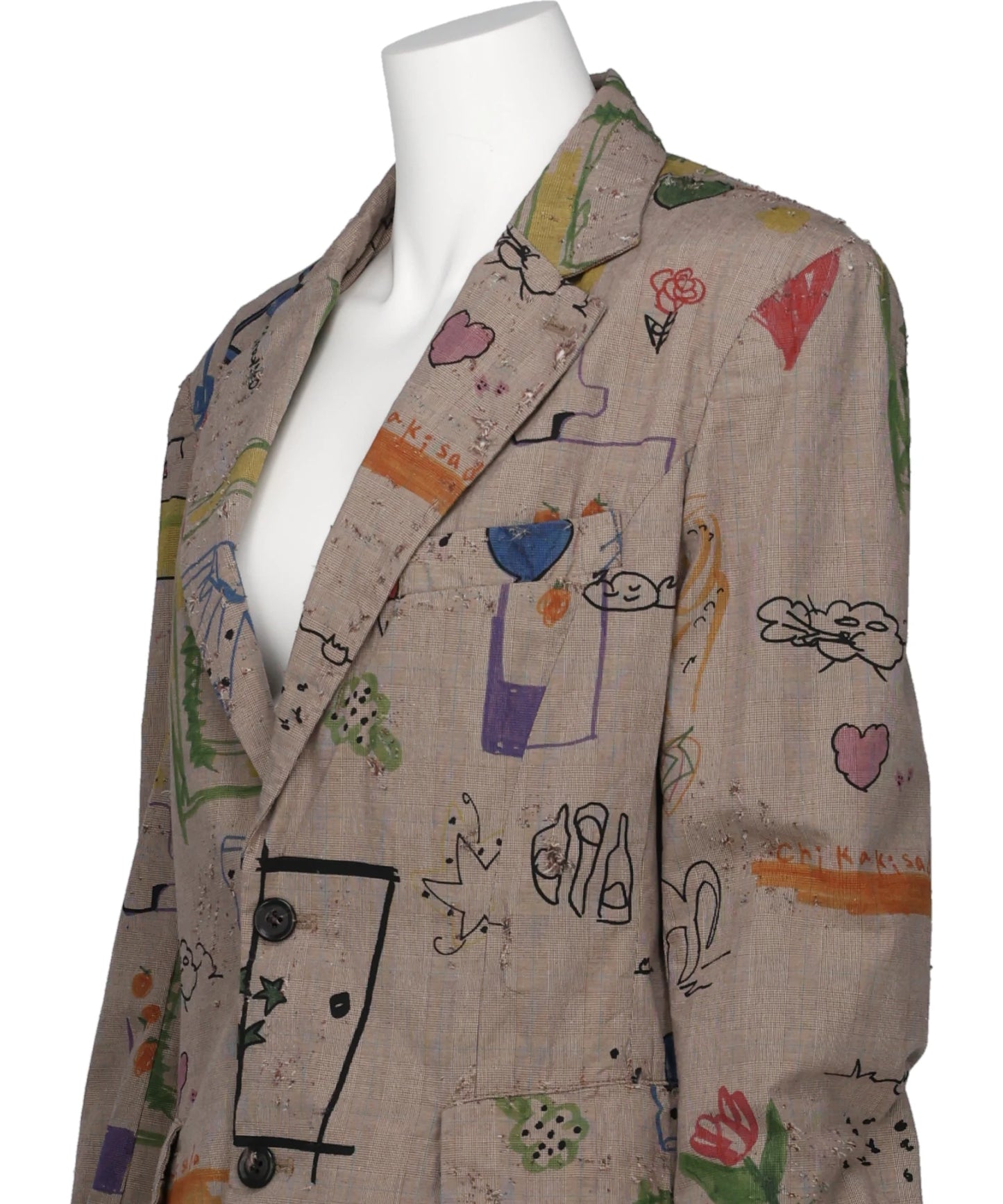 RAKUGAKI PRINTED TAILORED JACKET