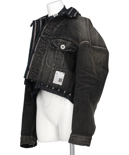 LAYERED DENIM JACKET
