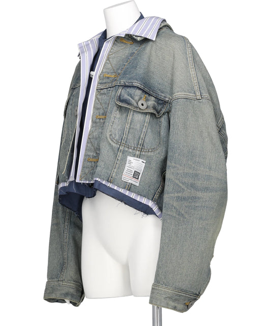 LAYERED DENIM JACKET
