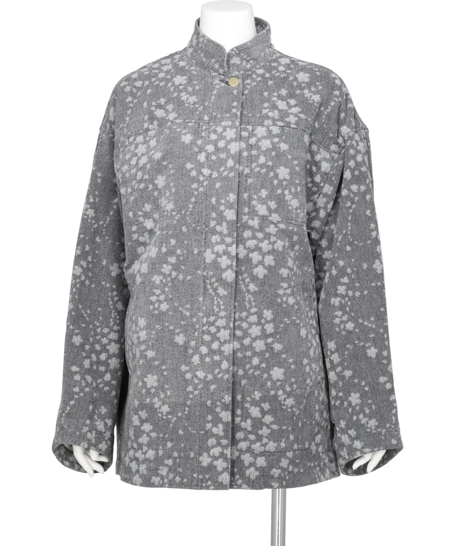 FLORAL JACQUARD DENIM JACKET – MIDWEST ONLINE STORE