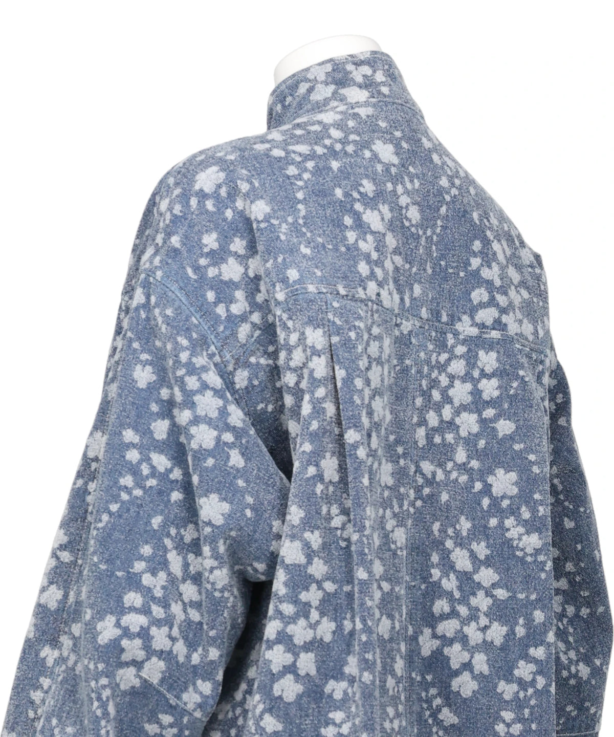 FLORAL JACQUARD DENIM JACKET