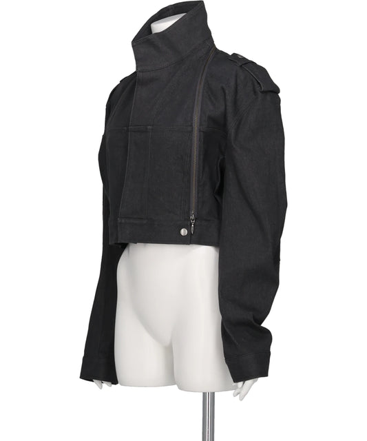 U ZIP DENIM JACKET