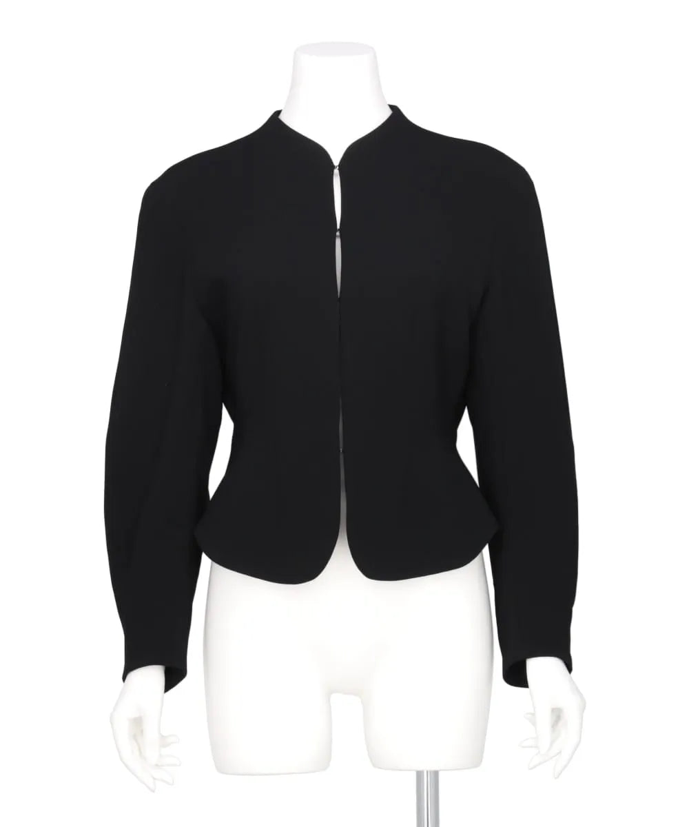 TRIACETATE POLYESTER COLLARLESS JACKET – MIDWEST ONLINE STORE