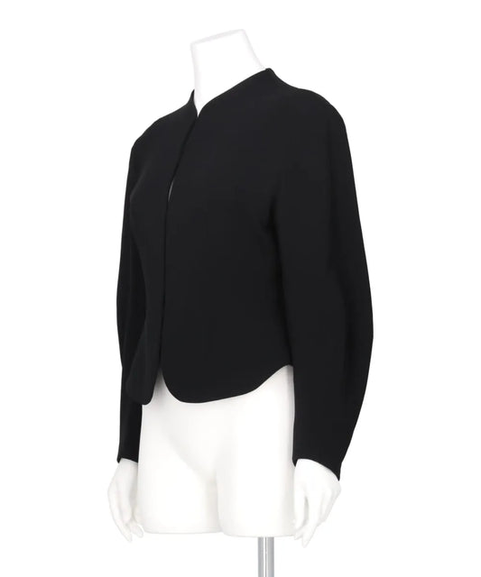 TRIACETATE POLYESTER COLLARLESS JACKET