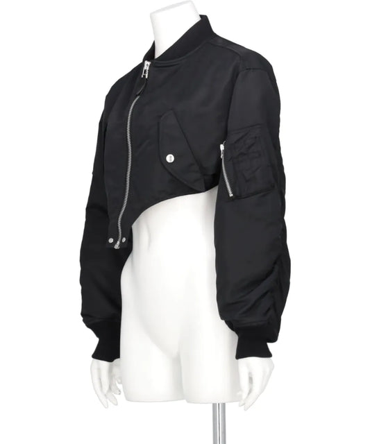 NYLON TWILL CUTTING BOMBER JACKET