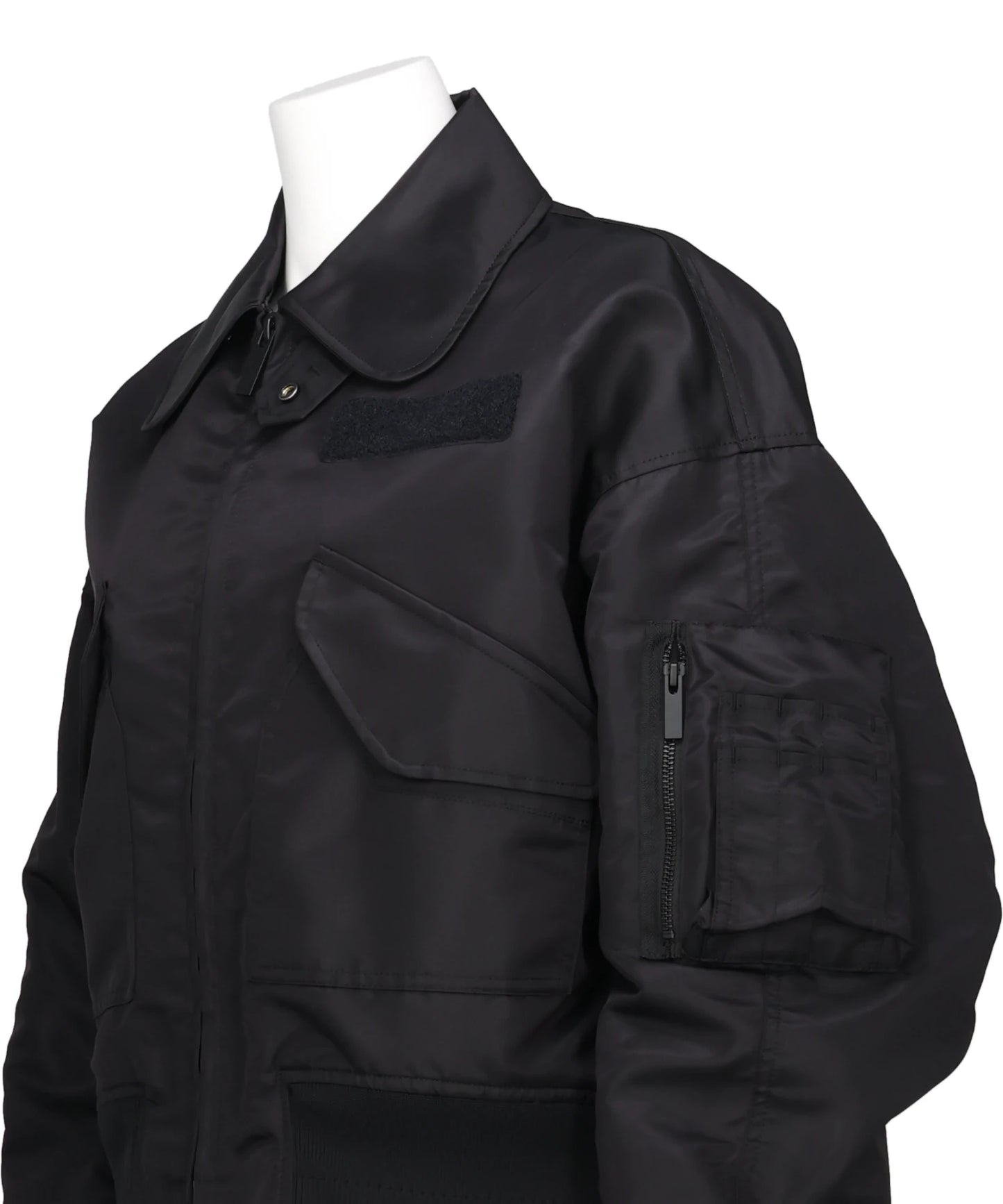 NYLON TWILL 3D EMBROIDERY FLIGHT JACKET