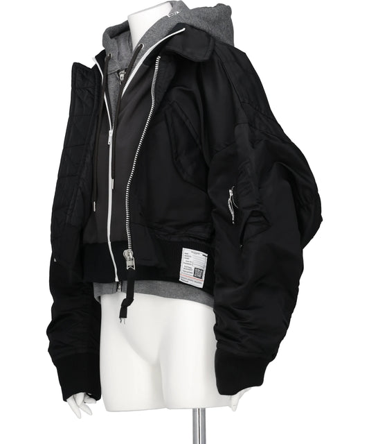 LAYERED FLIGHT JACKET