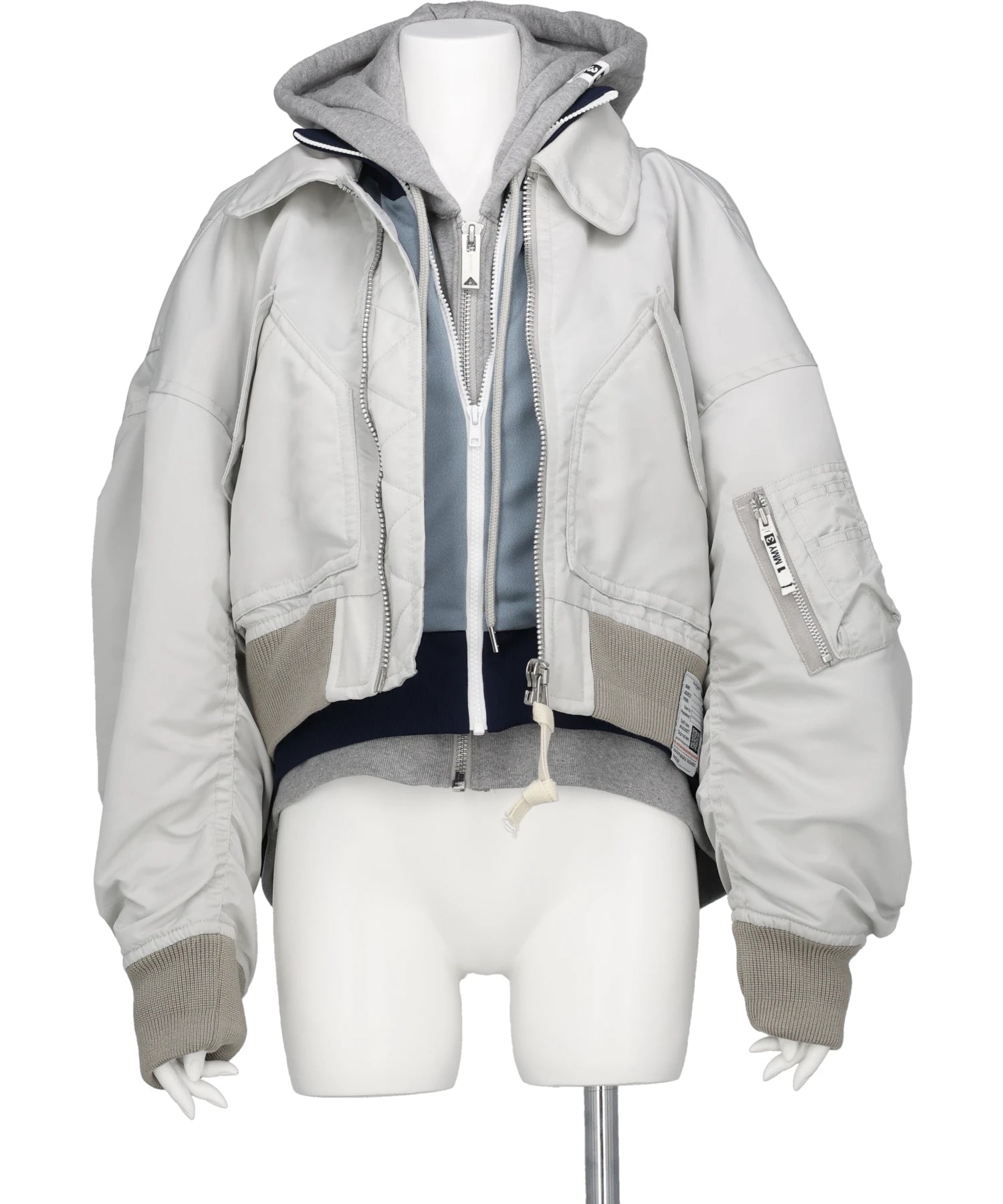 Maison MIHARA YASUHIRO(メゾンミハラヤスヒロ) LAYERED FLIGHT JACKET Maison MIHARA YASUHIRO(メゾンミハラヤスヒロ) LAYERED FLIGHT JACKET