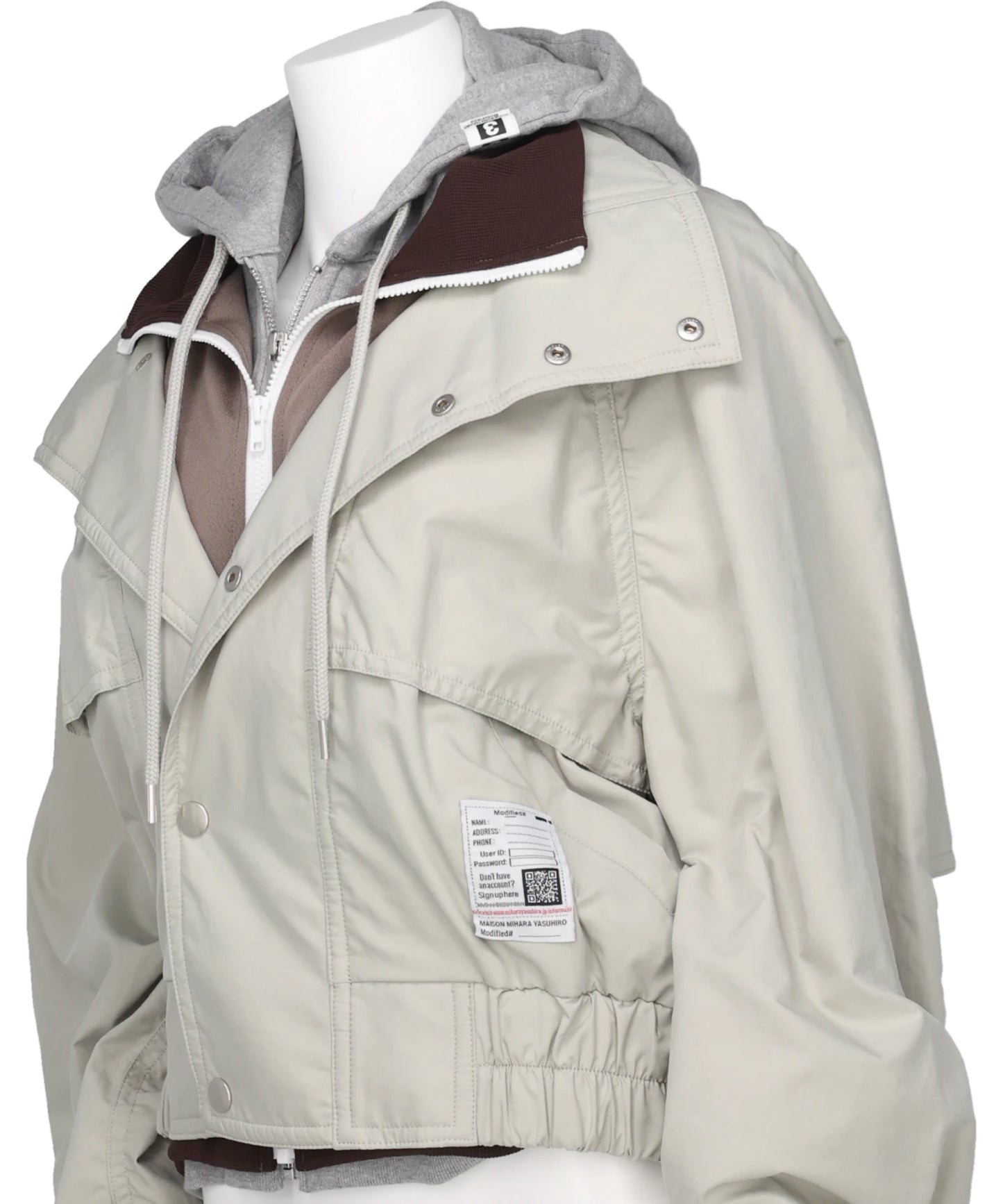 THREE LAYERED BOMBER JACKET