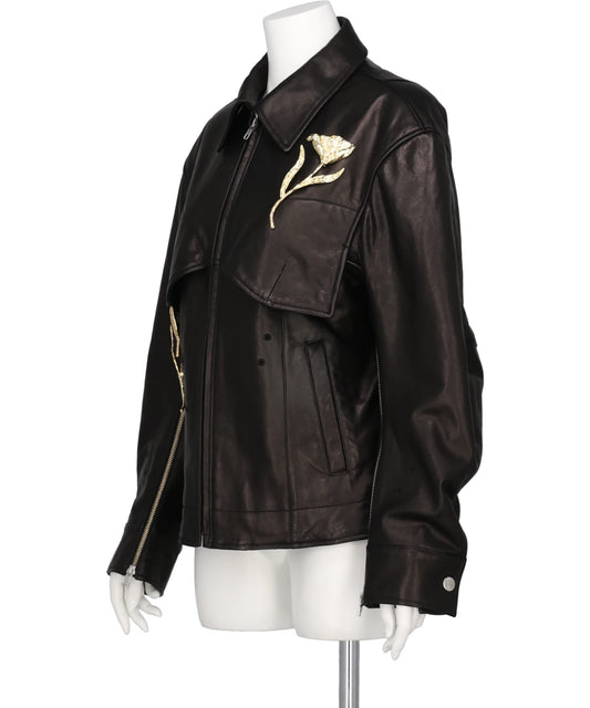 LEATHER BLOUSON