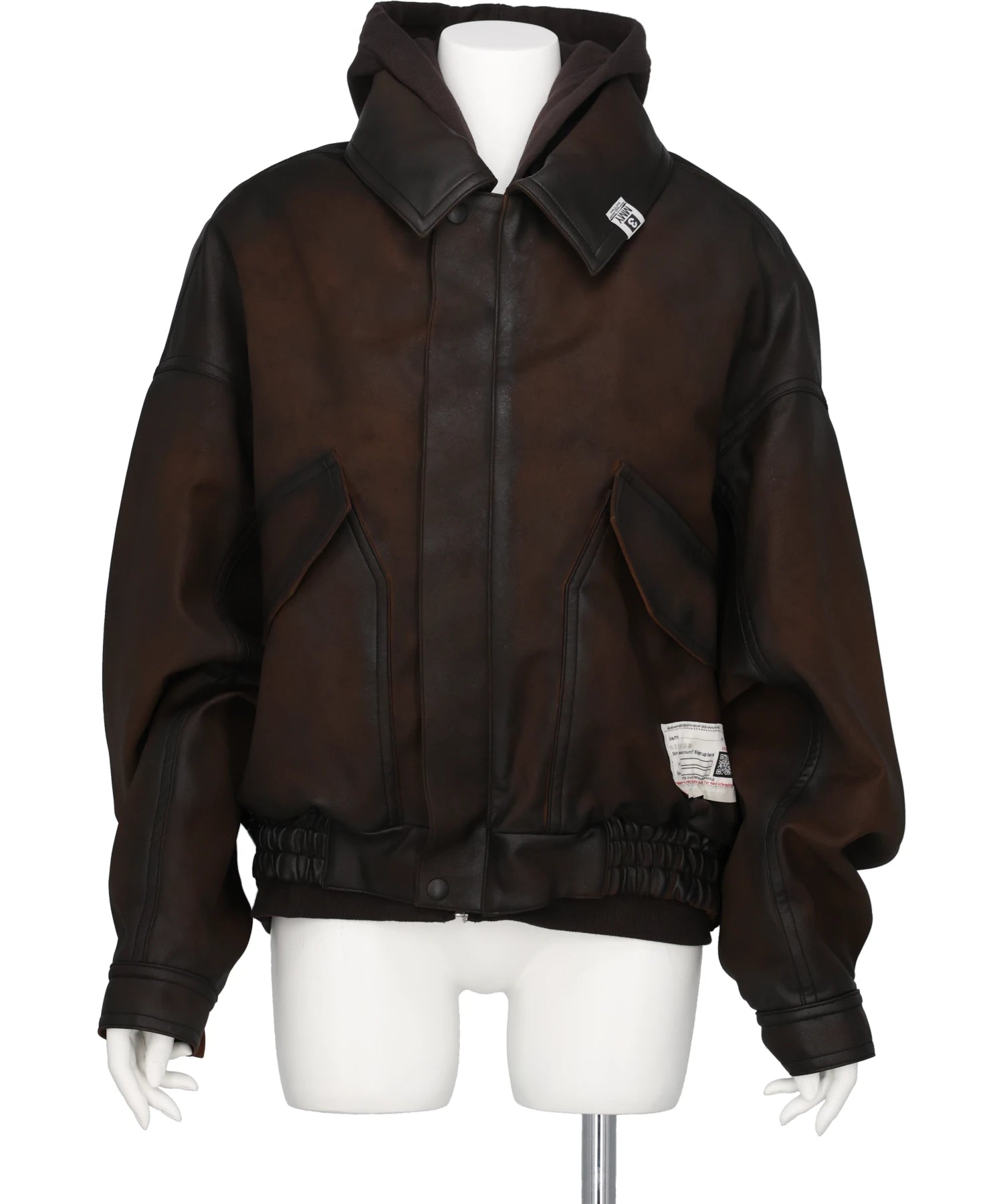 Maison MIHARA YASUHIRO(メゾンミハラヤスヒロ) LAYERED FAUX LEATHER