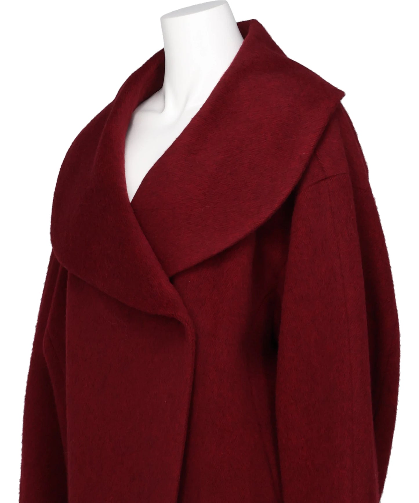 WOOL ARUPAKA SHAWL COLLAR SHORT COAT