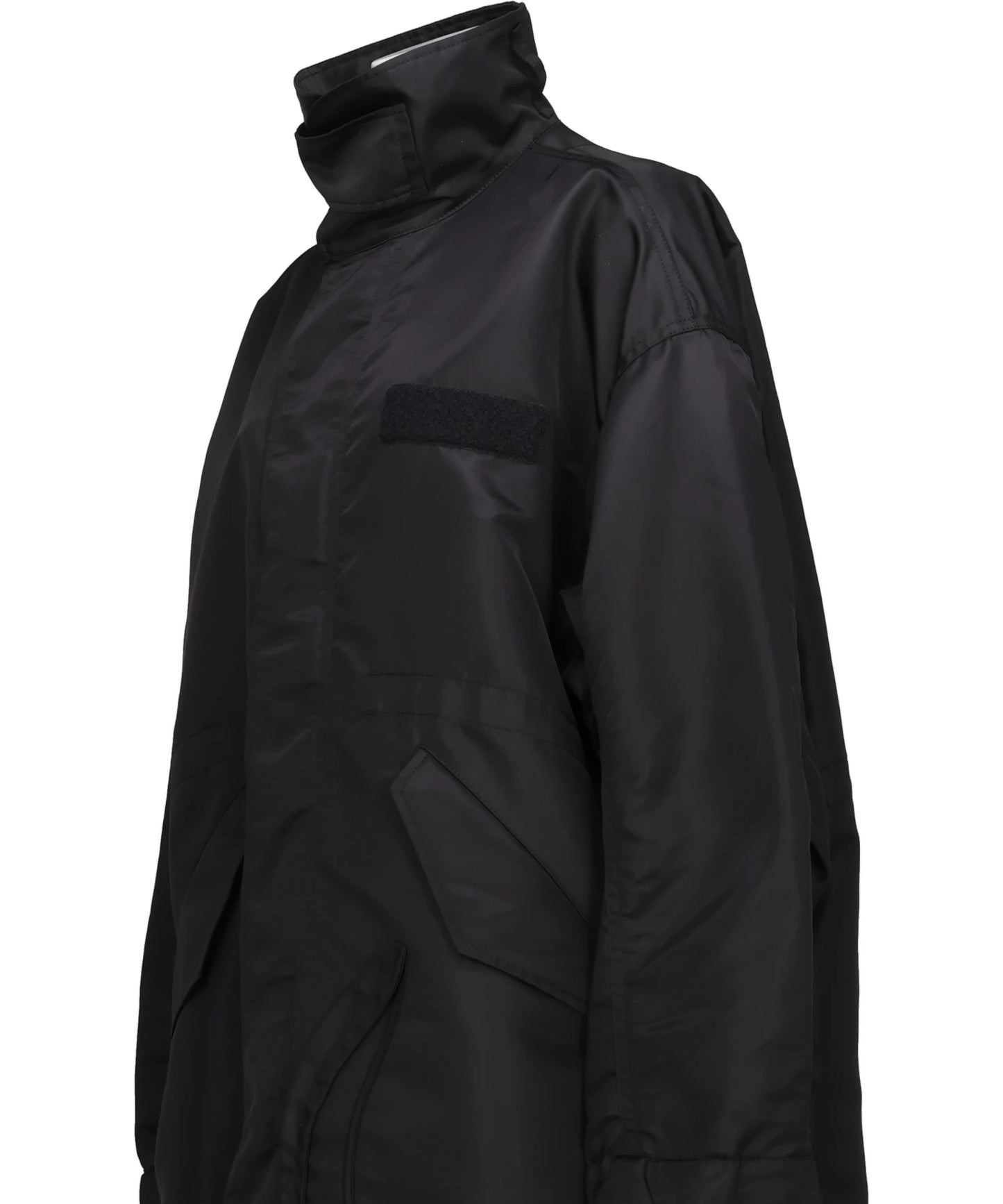 NYLON TWILL 3D EMBROIDERY MODS COAT