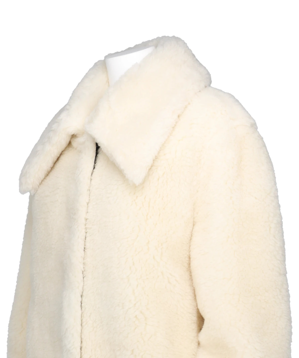 WOOL BOA WIDE COLLAR CORT
