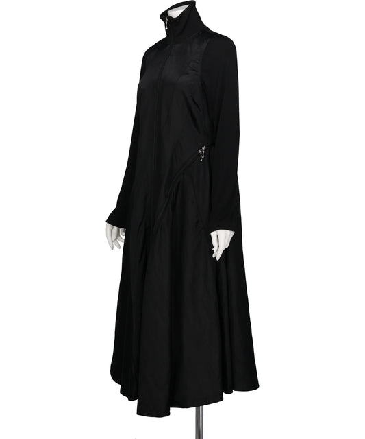 ZIPPERED DRESS COAT