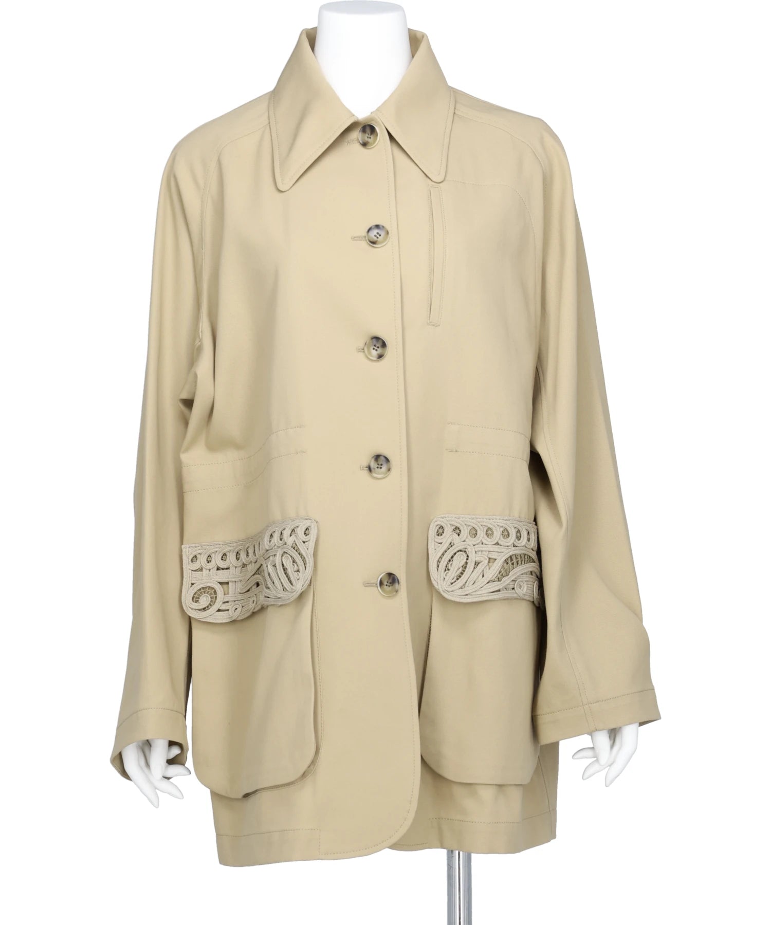 ジャケット・アウター mame kurogouchi Cord Embroidery Jacket Mame Kurogouchi(マメ クロゴウチ)CORDING EMBROIDERY DETAILED MIDDLE