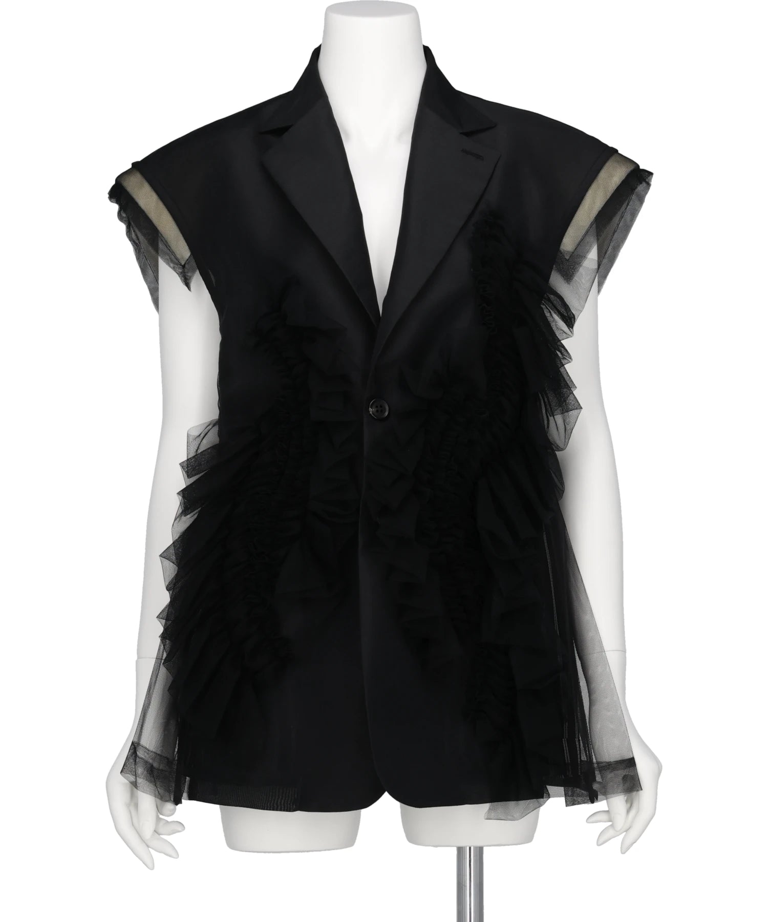 Chika Kisada(チカ キサダ)TULLE SLEEVELESS JACKET – MIDWEST ONLINE Chika Kisada(チカ キサダ)TULLE SLEEVELESS JACKET – MIDWEST ONLINE