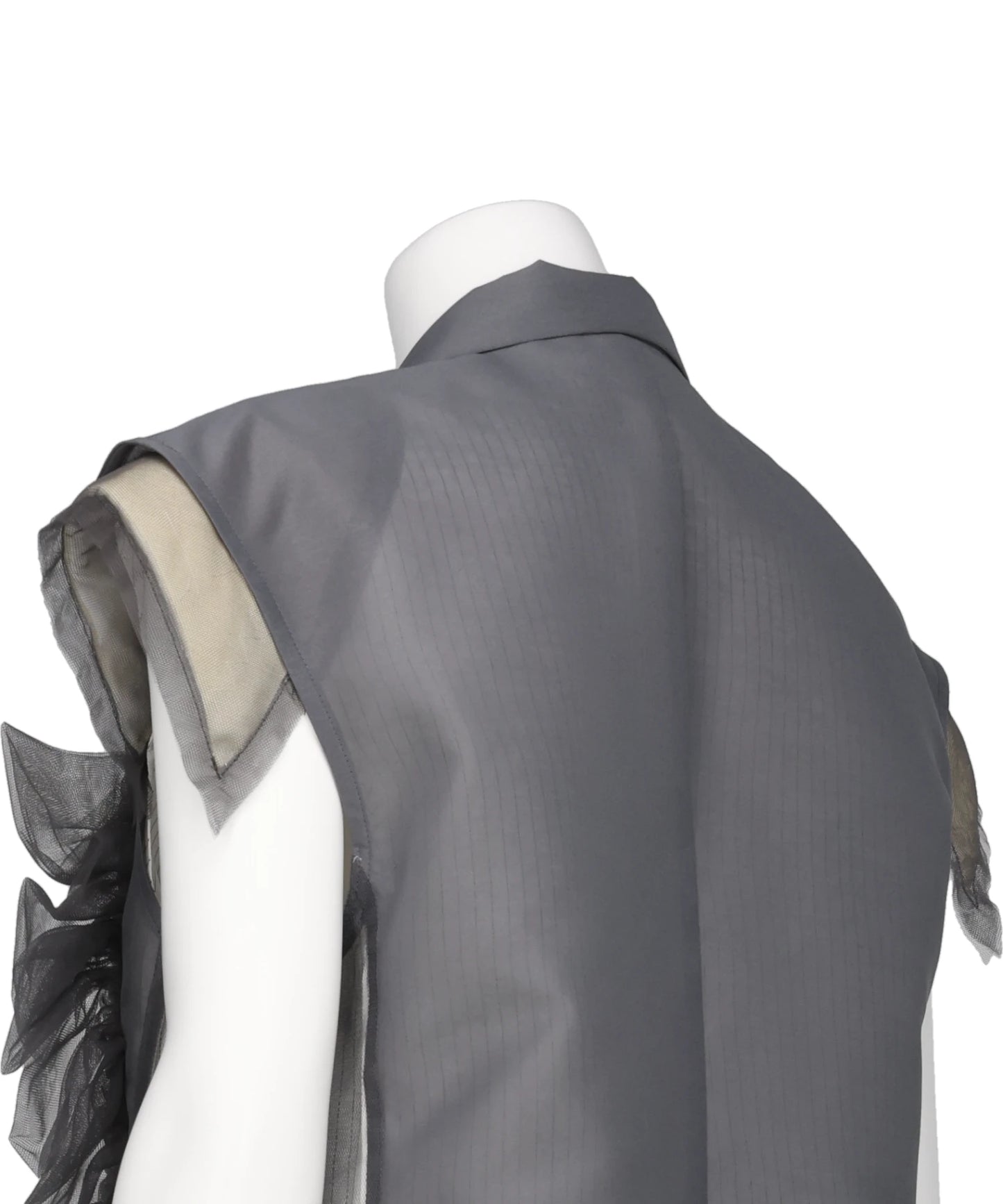 TULLE SLEEVELESS JACKET