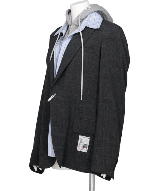 THREE LAYERED HOUNDSTOOTH JACKET