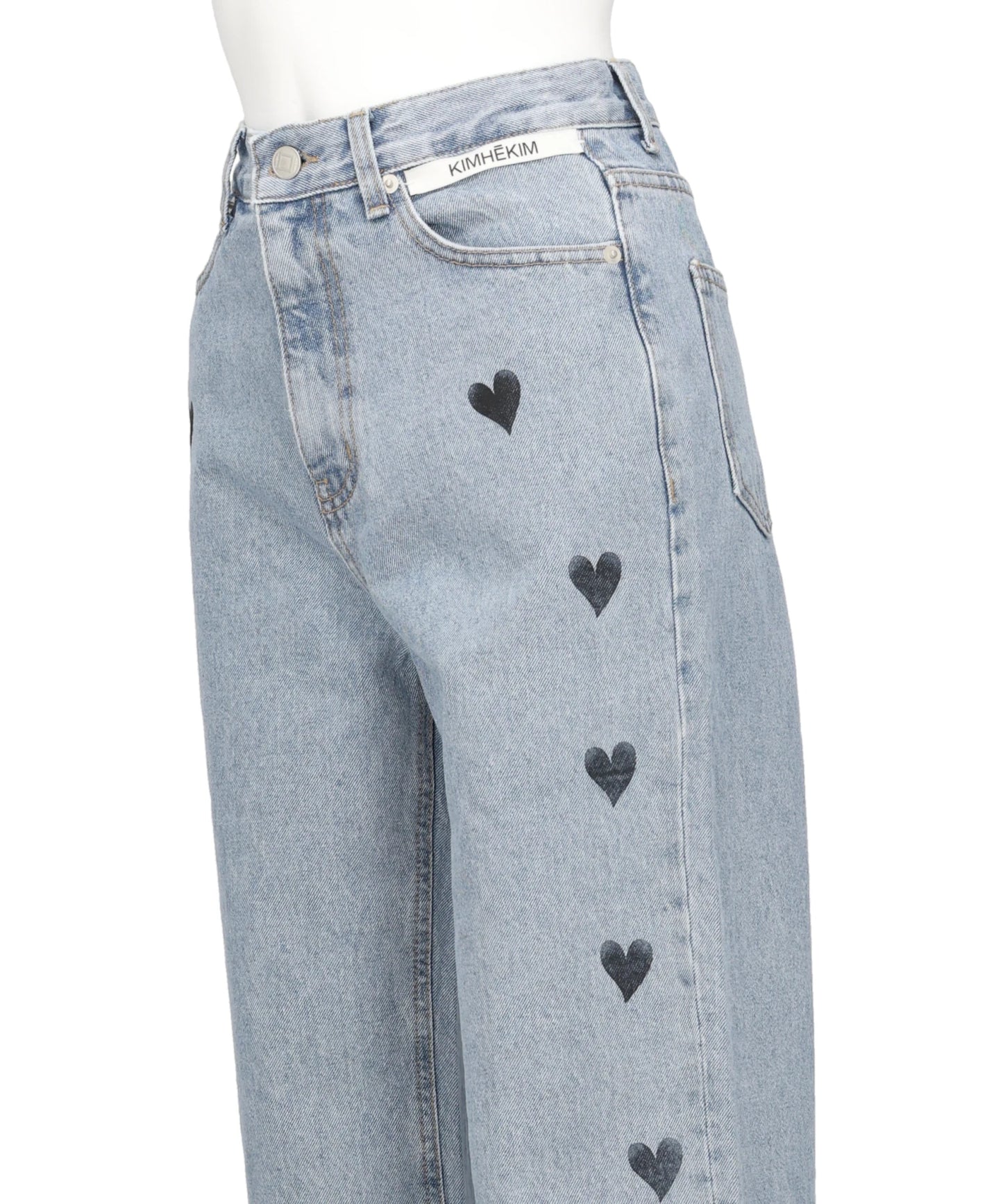 HEART STAMPED JEANS