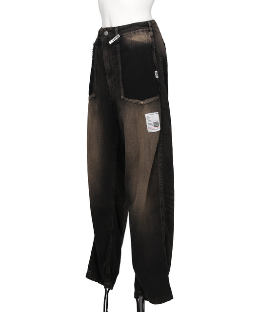 CUT OFF DENIM PANTS