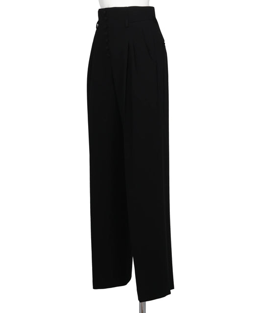 ACETATE POLYESTER HIGH WAISTED TROUSERS