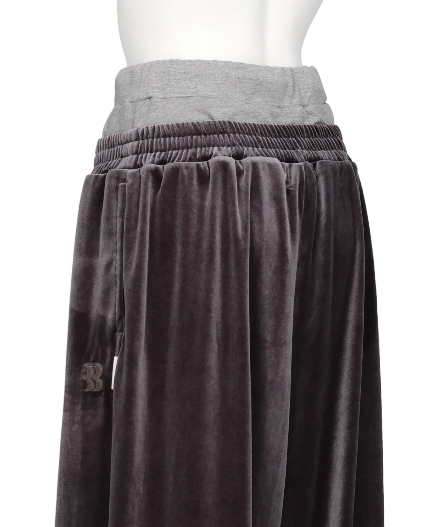 LAYERED VELVET TROUSER