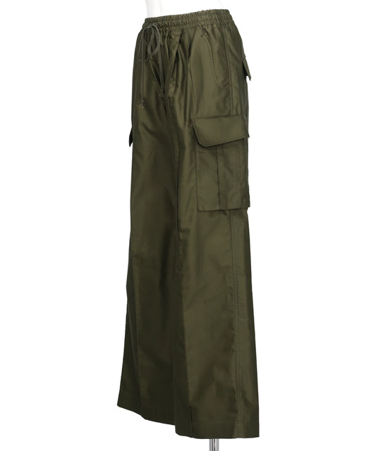 COTTON HIGH WAISTED CARGO TROUSERS
