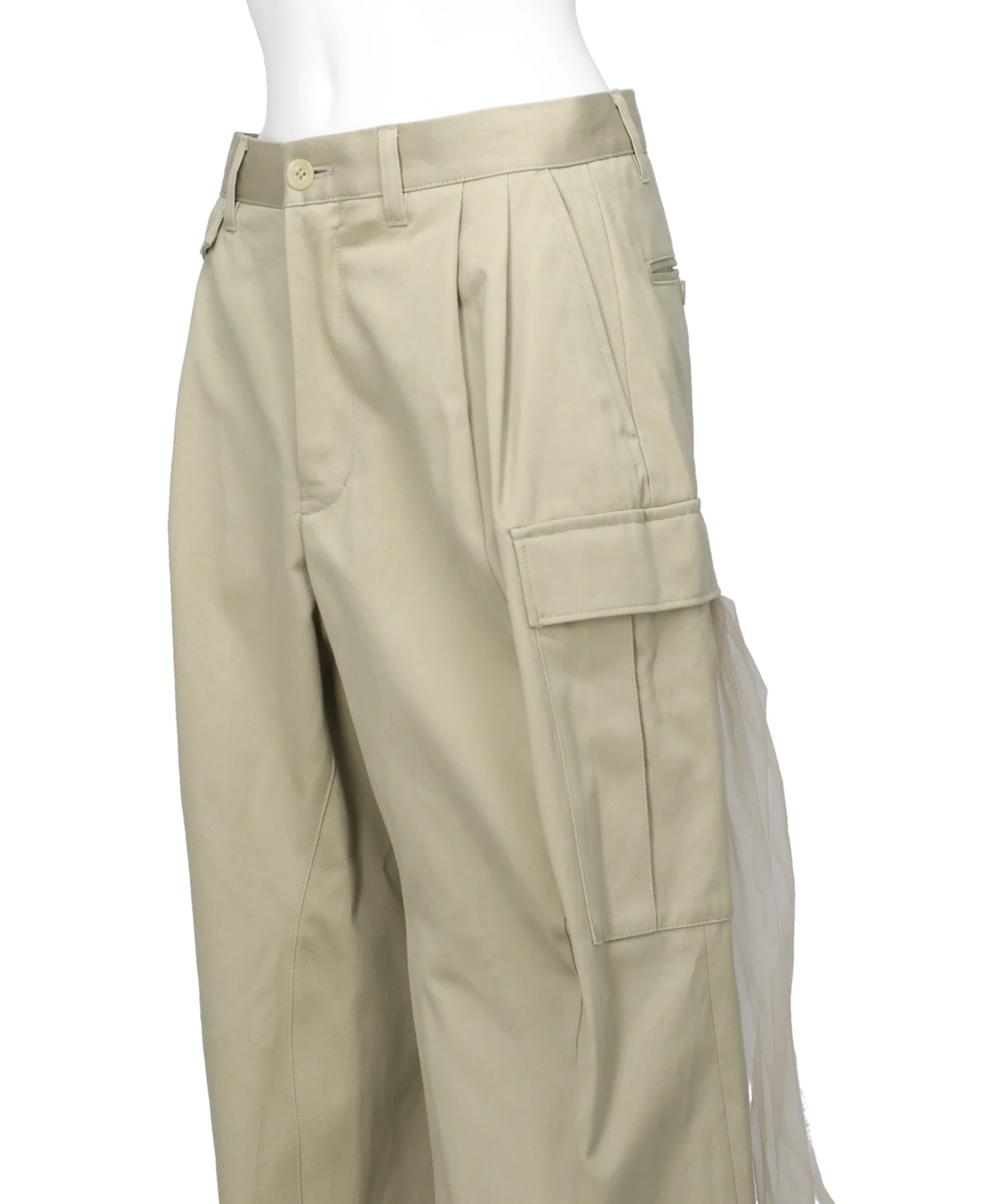 TULLE CARGO PANTS