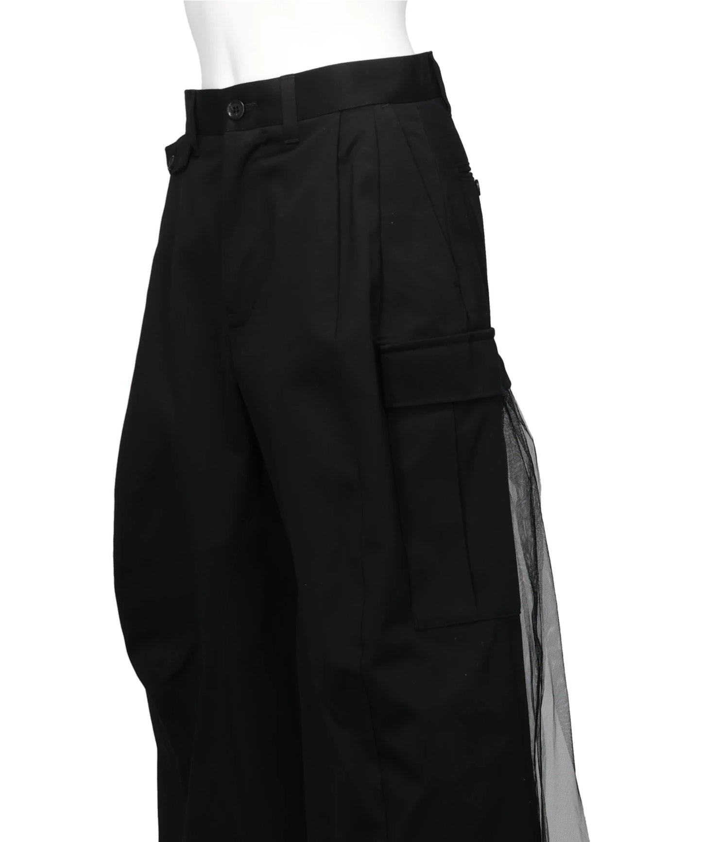 TULLE CARGO PANTS