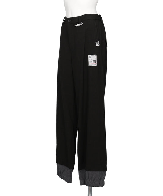 LAYERED HEM HOUNDSTOOTH PANTS