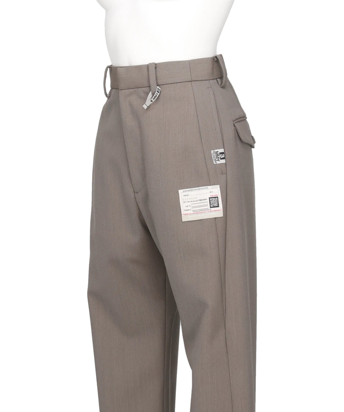T/W TWILL FOLDED TROUSERS