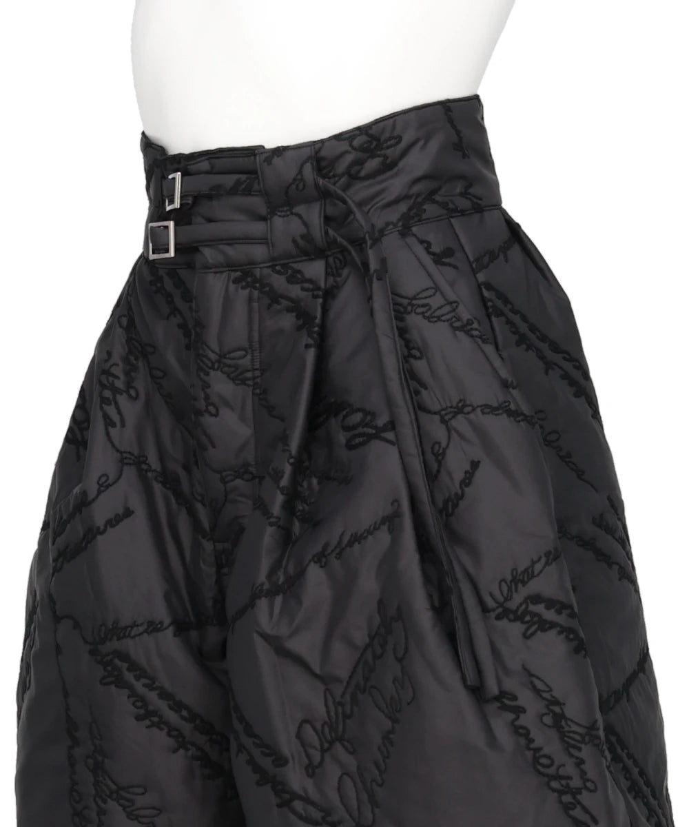 QUILTING GURKHA PANTS