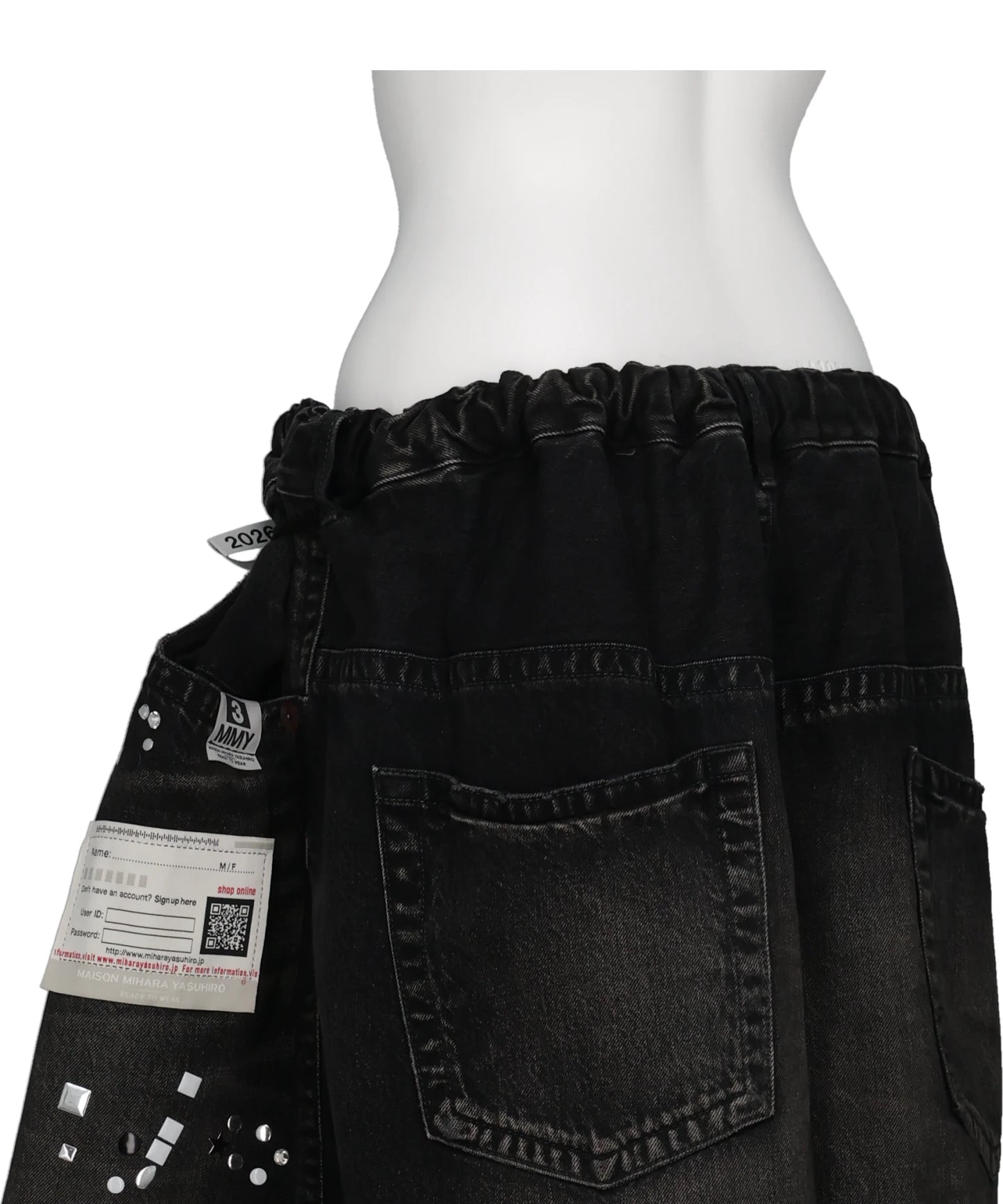 DENIM GATHER SHORTS
