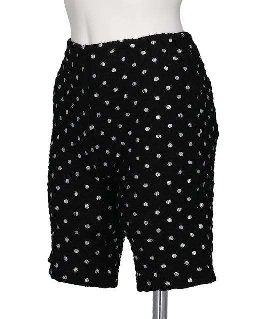 POLKA DOT PRINT CYCLING SHORTS