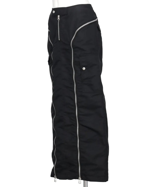 NYLON TWILL BOMBER SKIRT