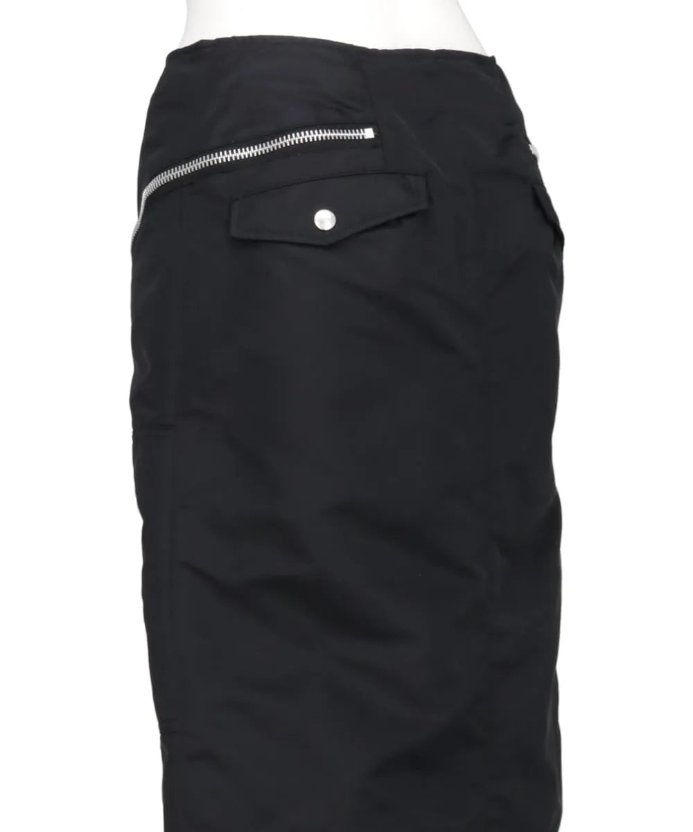 NYLON TWILL BOMBER SKIRT