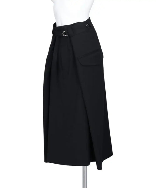WRAP WOOL SKIRT