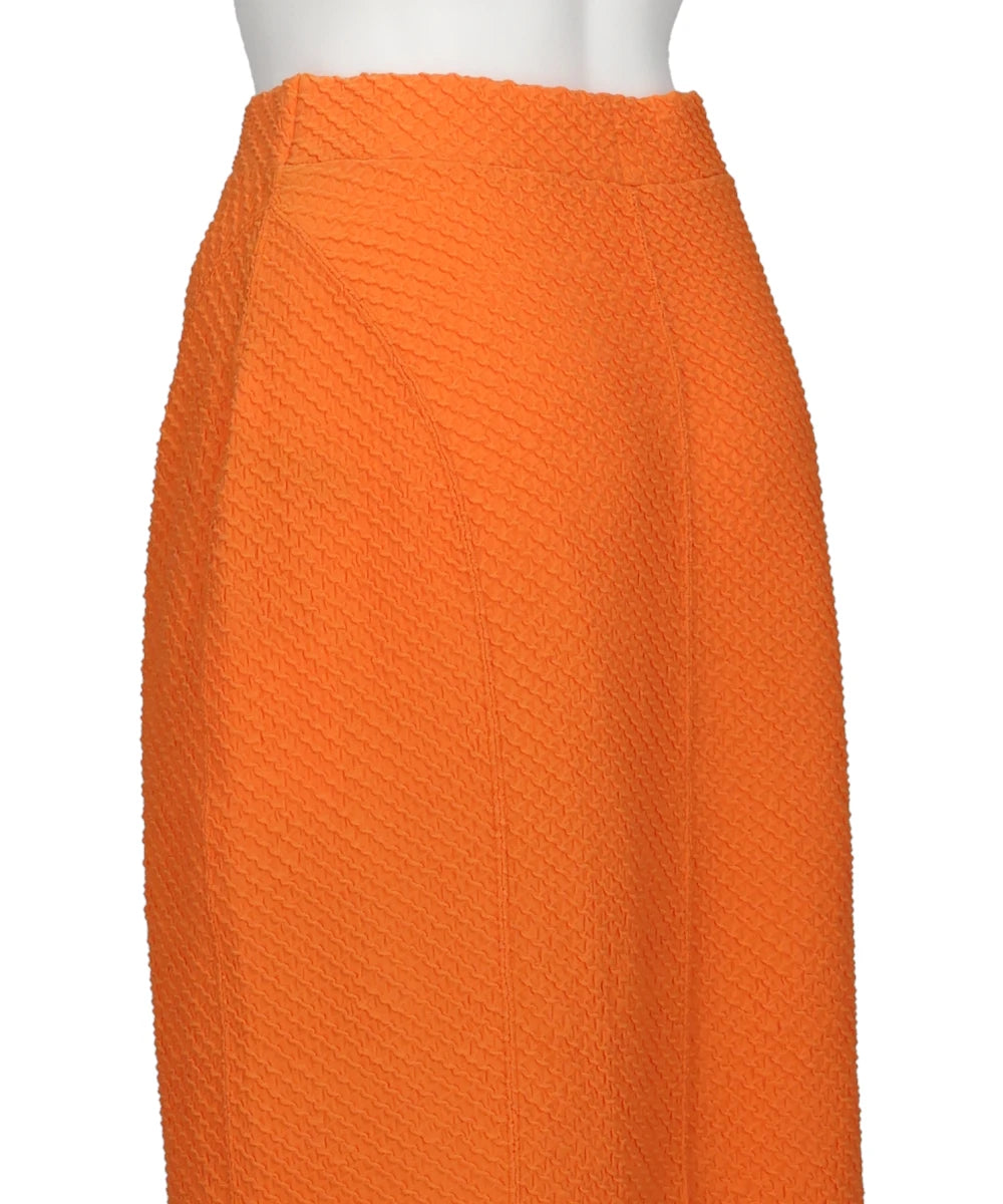 SHIRRING JERSEY JACQUARD PENCIL SKIRT