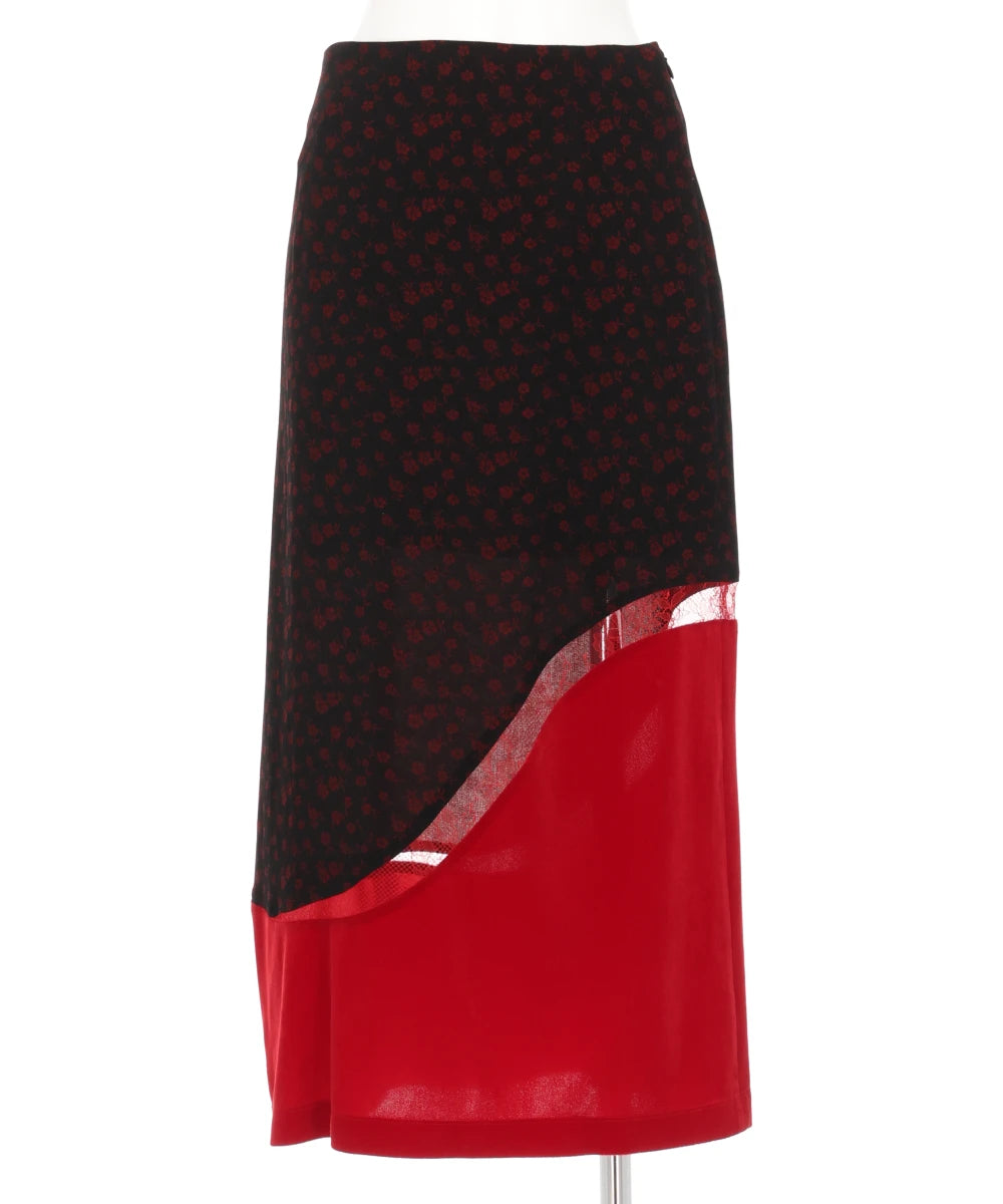 Mame Kurogouchi(マメクロゴウチ) CUPRO TRIACETATE FLORAL JACQUARD