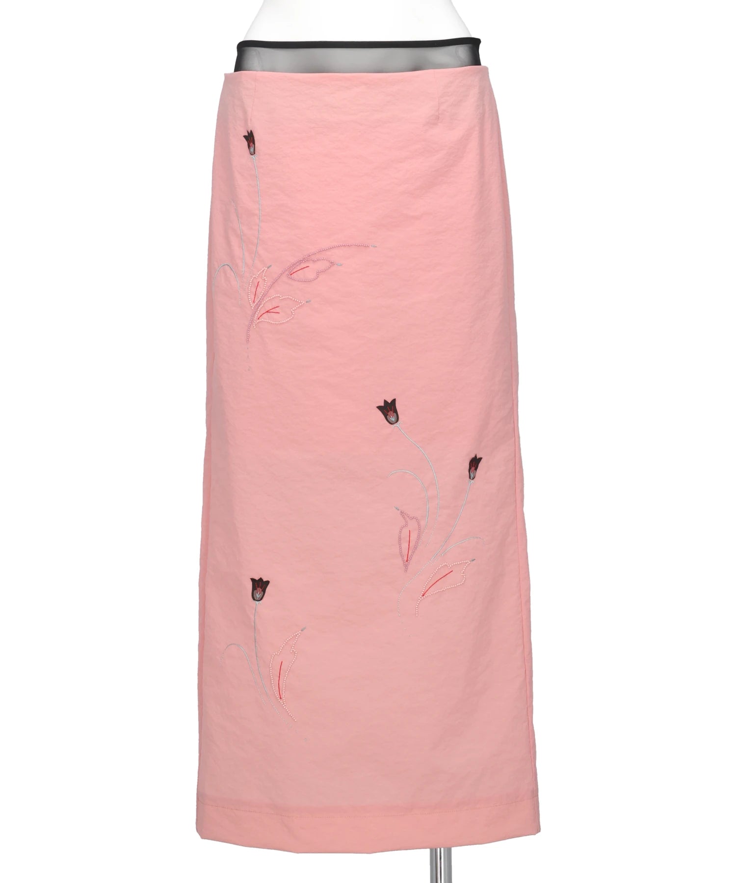 Mame Stretch Beaded Detail Skirt マメクロゴウチ Mame Kurogouchi(マメクロゴウチ) 2026SS STRETCH BEADED DETAIL SKIRT