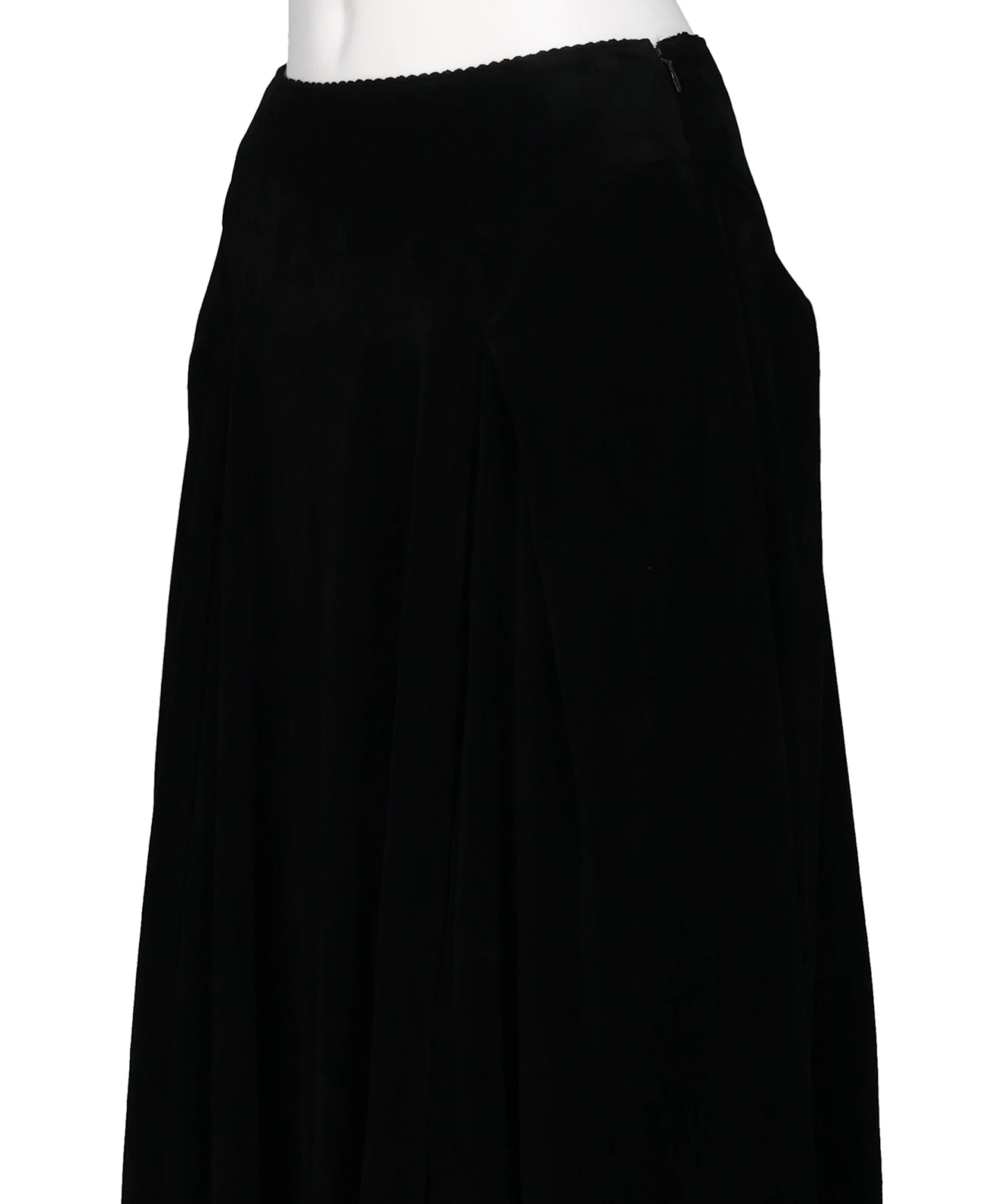 VELVET TULLE GATHERED SKIRT