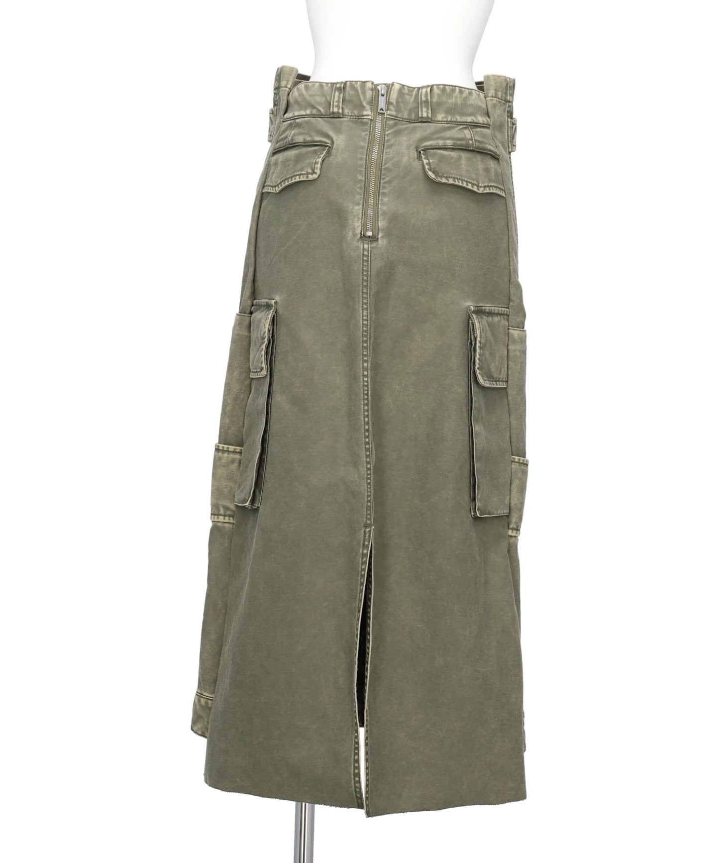 DISTRESSED CARGO SKIRT