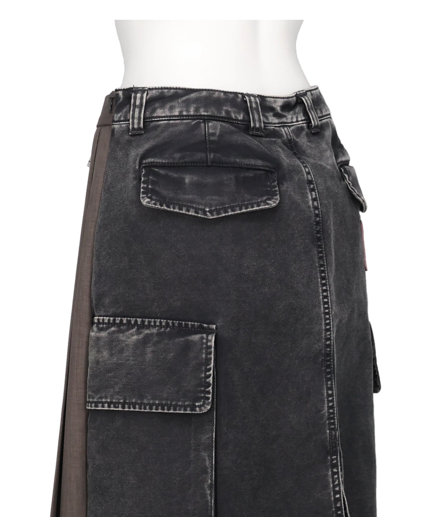 COMBINED PLEATS SKIRT× CARGO SKIRT