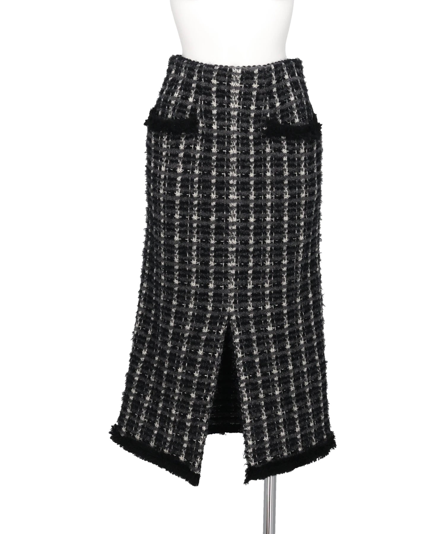 FETICO(フェティコ) 2026AW FRINGE TRIM TWEED KNIT SKIRT FTC264-0713