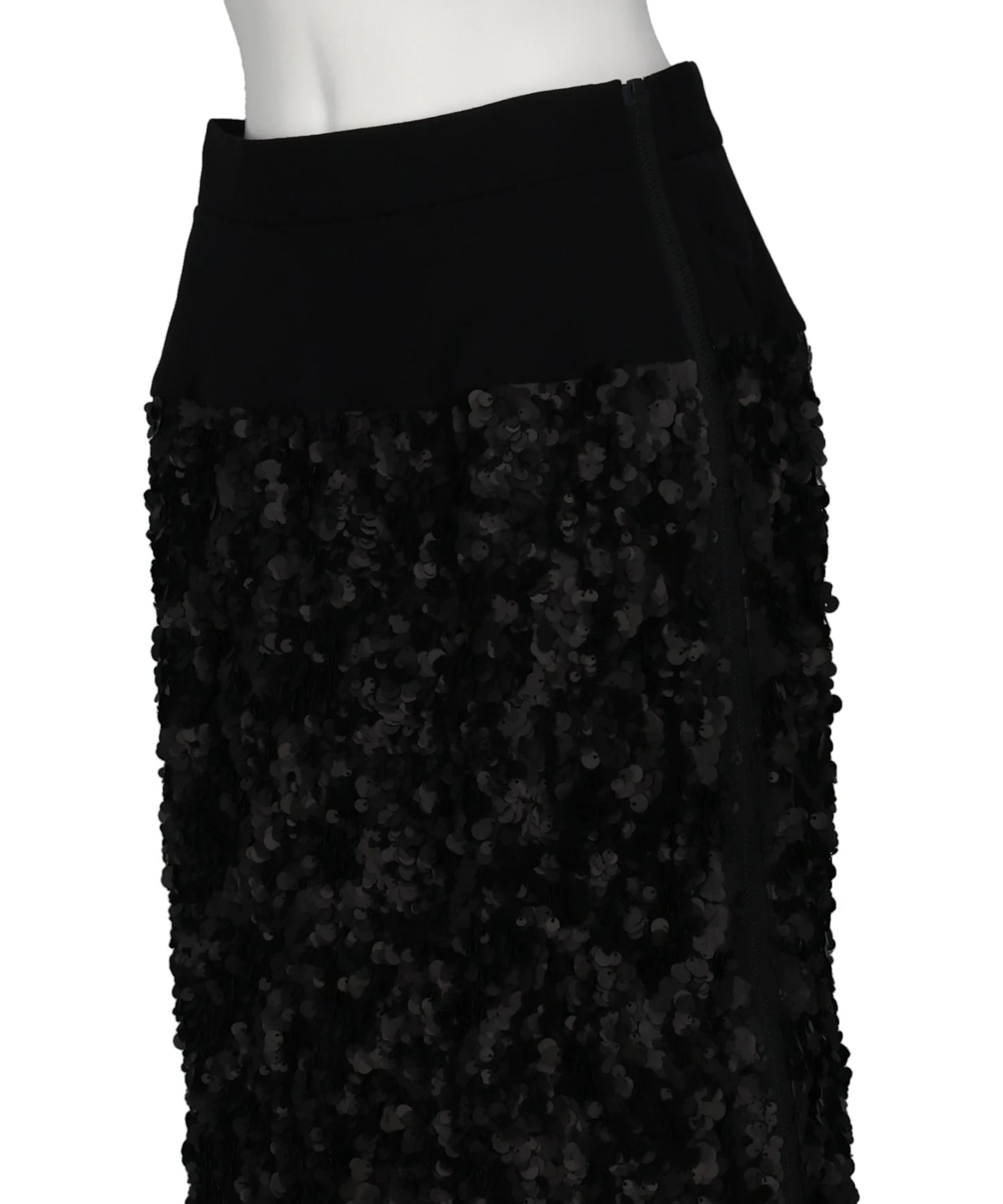 SEQUIN+LACE SKIRT