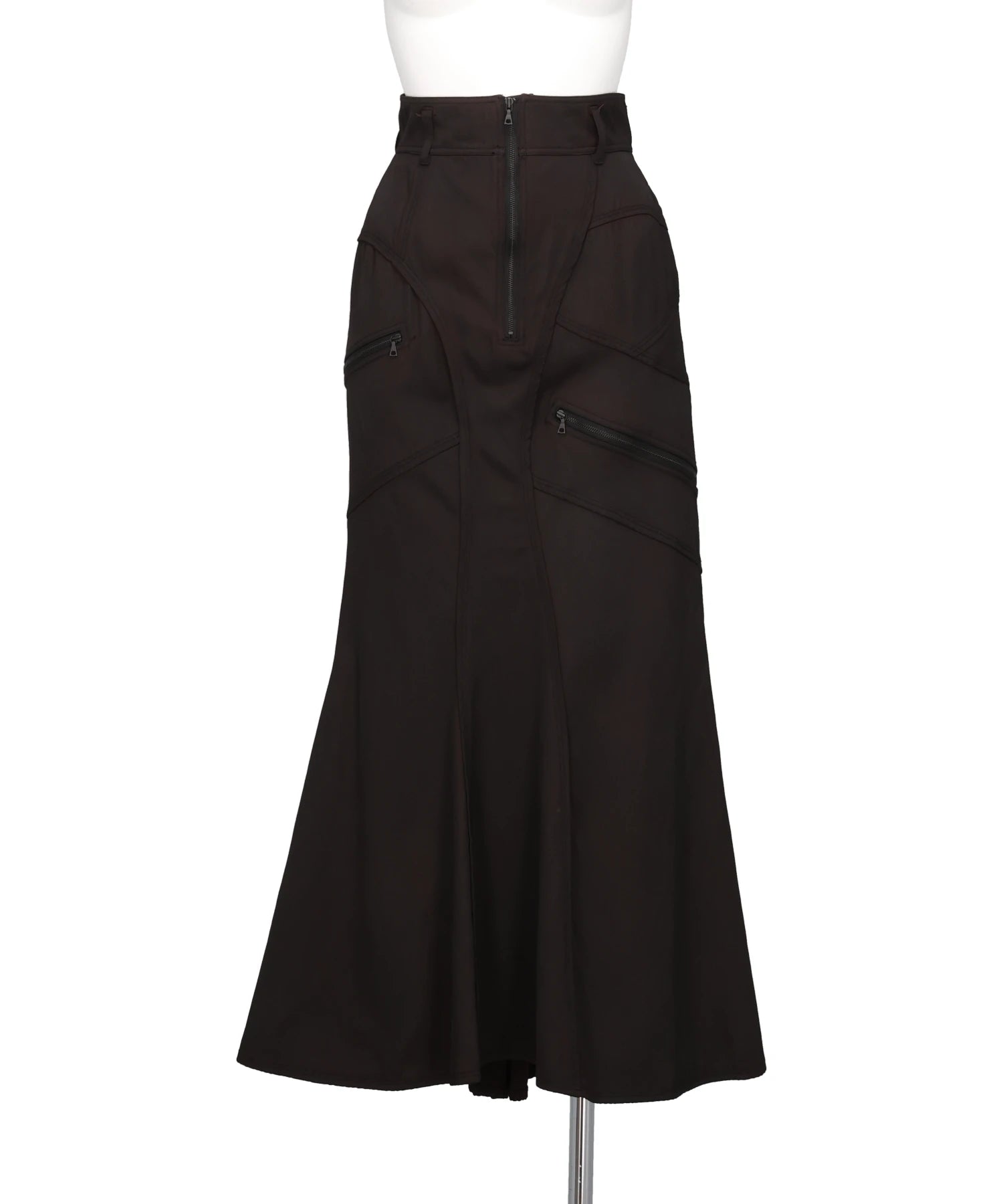 mukcyen(ムッシャン)PIGMENT WASHED ZIP PANEL MERMAID SKIRT mukcyen(ムッシャン)PIGMENT WASHED ZIP PANEL MERMAID SKIRT