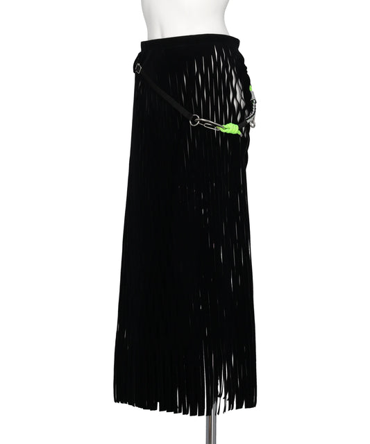 VELOURS MESH SKIRT
