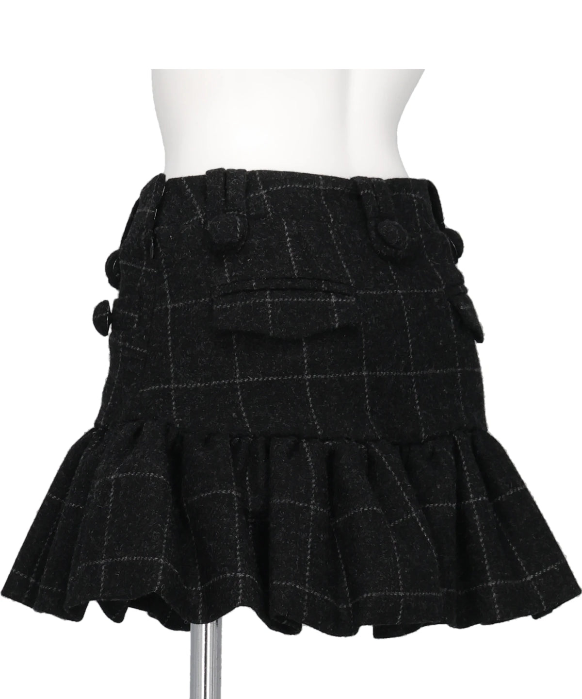 MELTON PEPLUM SKIRT